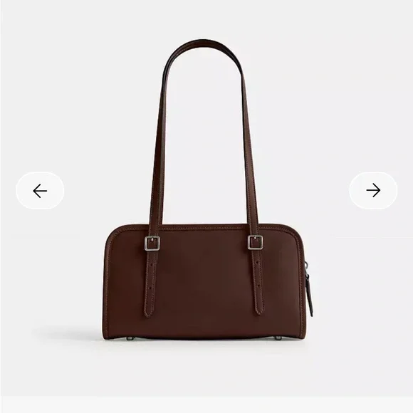 Coach Swing Zip Bag in colour silver/maple NWT - Picture 4 of 15